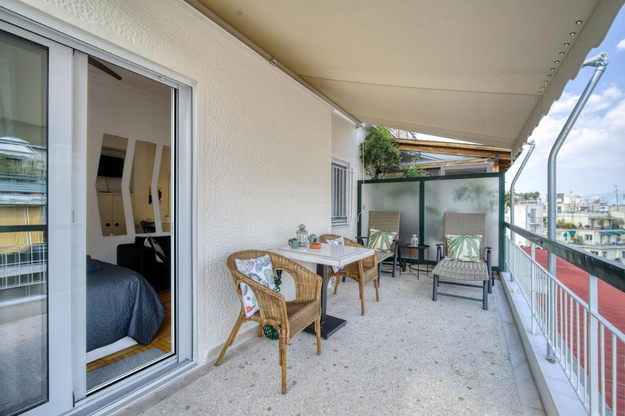 The Cactus Apartment With Large Sunny Balcony Athen Eksteriør billede